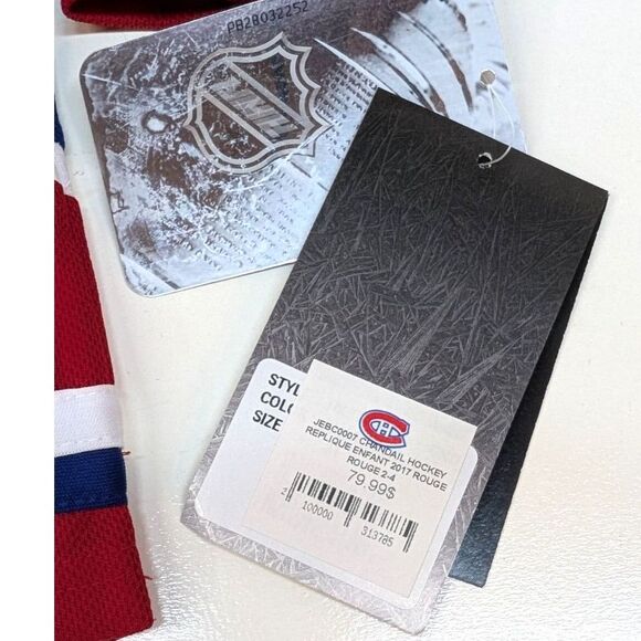 NHL Montreal Canadians Jersey, size 2T-4T - Picture 5 of 8